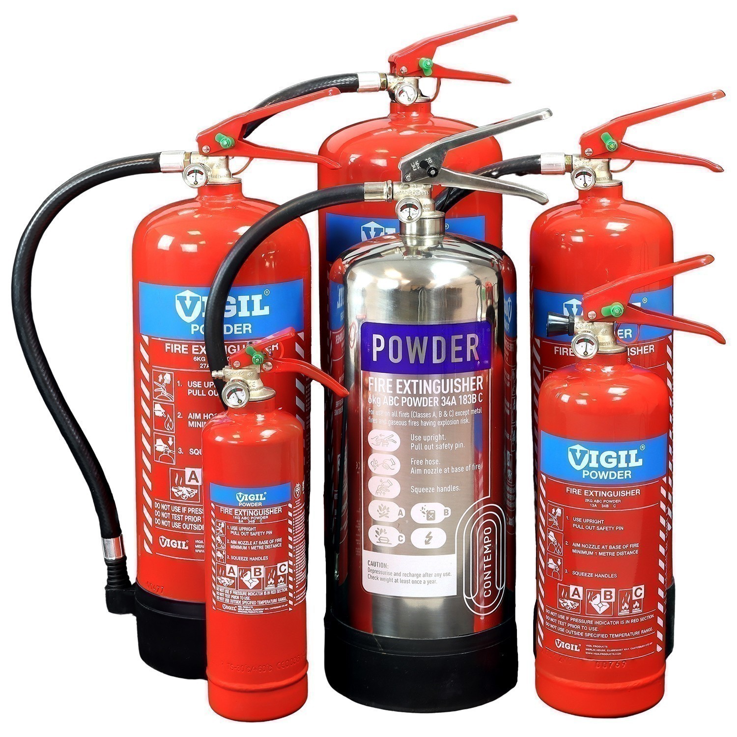 Fss Uk Plus 2kg Abc Powder Ce Marked Fire Extinguisher With Ce Marked Fire Blanket