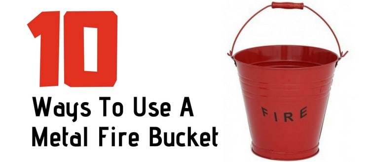 metal fire bucket