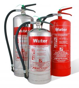 water fire extinguishers