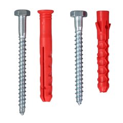 Coach Screw & Plug - Tarmac and Concrete Fixing 100mm & 120mm