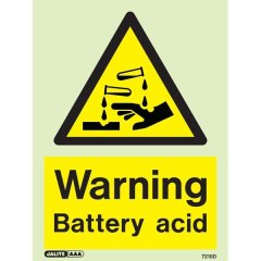 Warning Battery Acid 7218