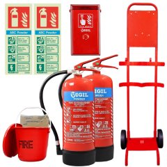 Temporary Site Fire Safety Bundle with push button