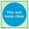 Shop our Fire exit keep clear 5257