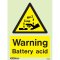 Warning Battery Acid 7218