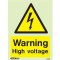 Warning High Voltage 7424