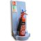 Grey Economy Fire Extinguisher Stand - With Extinguisher and Sign