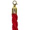 VIP Red Velvet Rope Set Gold Twisted Front