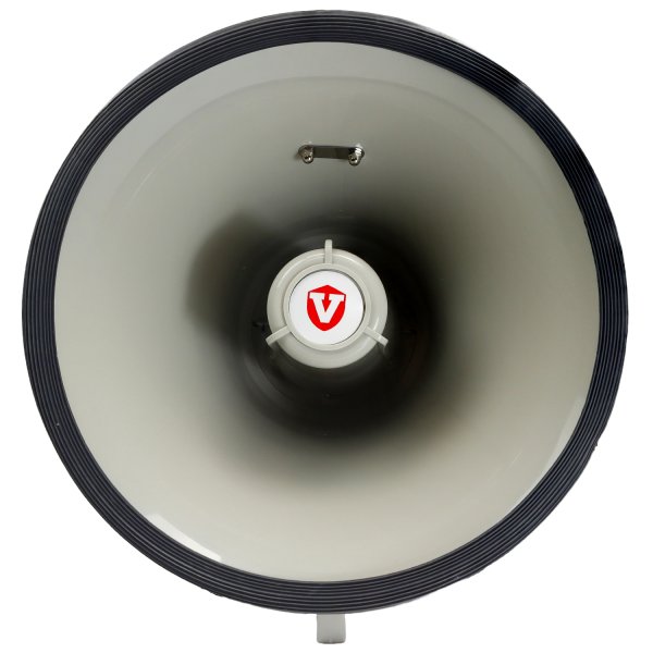 25W Megaphone with Microphone & USB front view of the megaphone