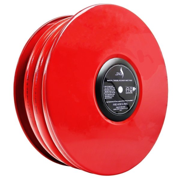 Fire Hose Reel with Hose – 25mm Manual Front Angle