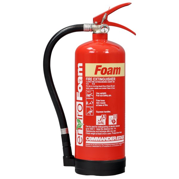 3 litre Fluorine-Free Foam Fire Extinguisher 