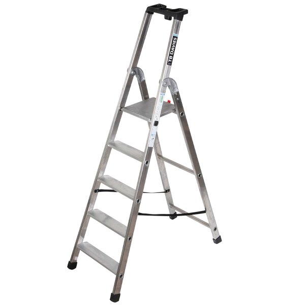 5 Tread Heavy-Duty Platform Step Ladder