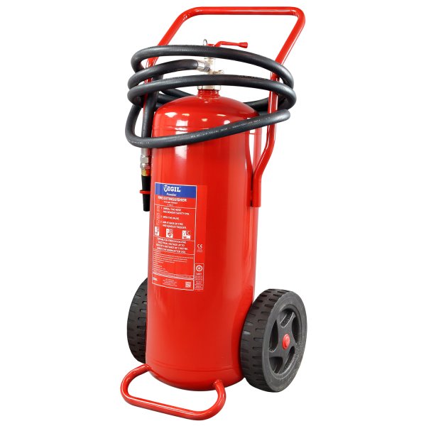 50kg Wheeled Powder Fire Extinguisher (MED Approved)