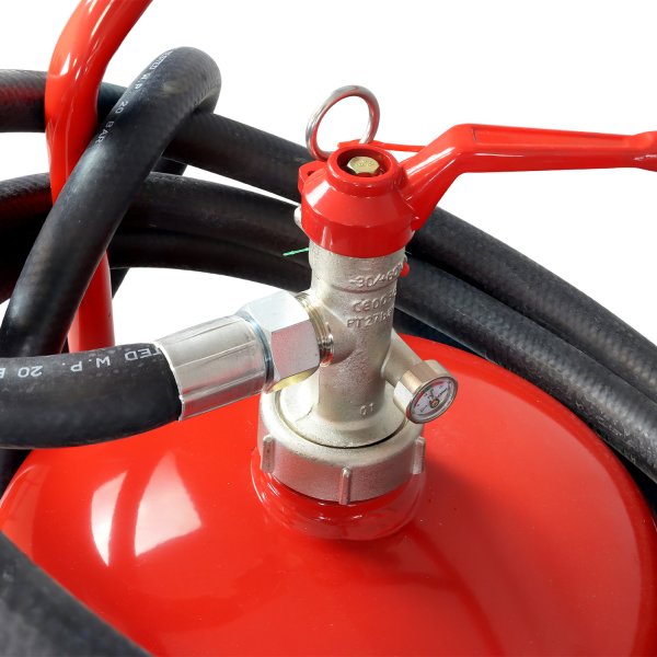 50kg Wheeled Powder Fire Extinguisher (MED Approved) top