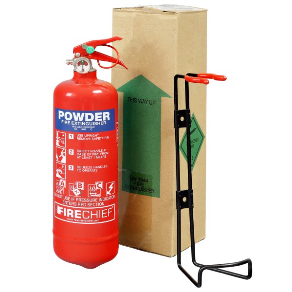 Boat 1kg Powder Fire Extinguisher - MED Approved with box