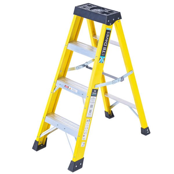 4 Tread Heavy-Duty Swingback Step Ladder