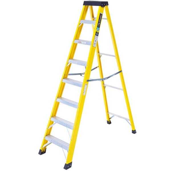 8 Tread Heavy-Duty Swingback Step Ladder