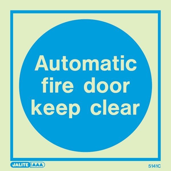 Automatic Fire Door Keep Clear 5141