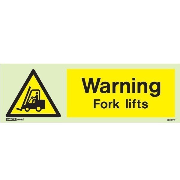 Warning Fork Lifts 7002